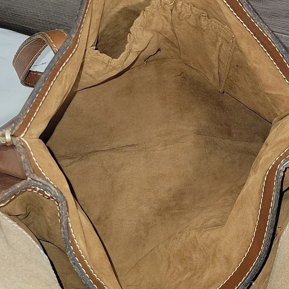 Patricia Nash Brown Tooled Leather Tote Bag